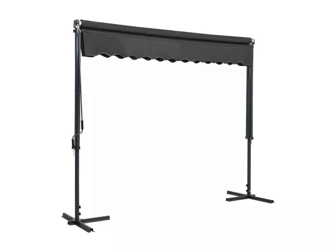 Auvent sur pied 300 x 300 cm Anthracite