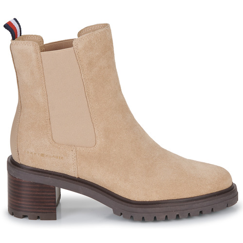Tommy Hilfiger - Outdoor Chelsea Mid Heel Boot - Beige