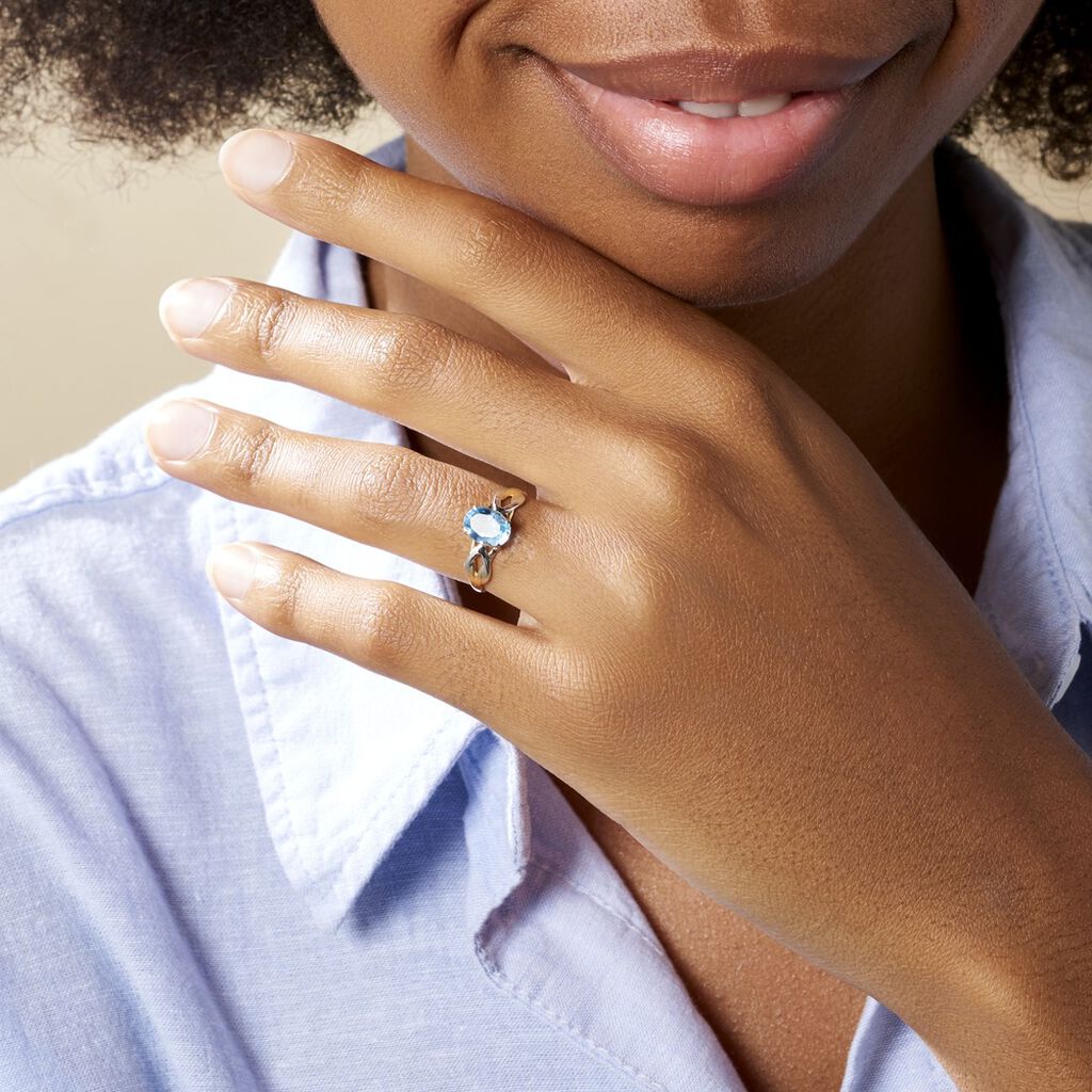 Bague Bonnie Or Bicolore Topaze