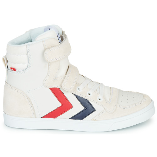 hummel - SLIMMER STADIL LEATHER HIGH JR - Blanc