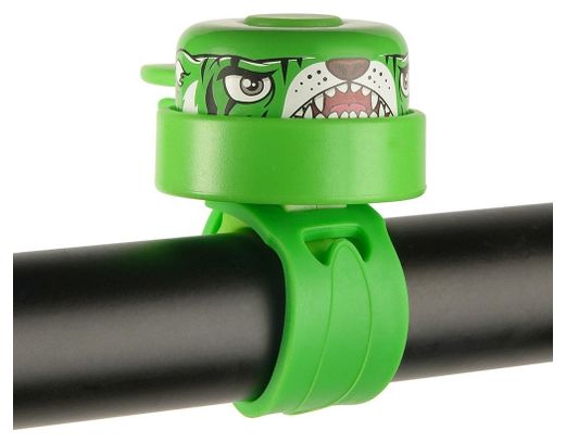 Sonnette de vélo enfants |Tigre Vert |Crazy Safety |Colorée  facile à utiliser