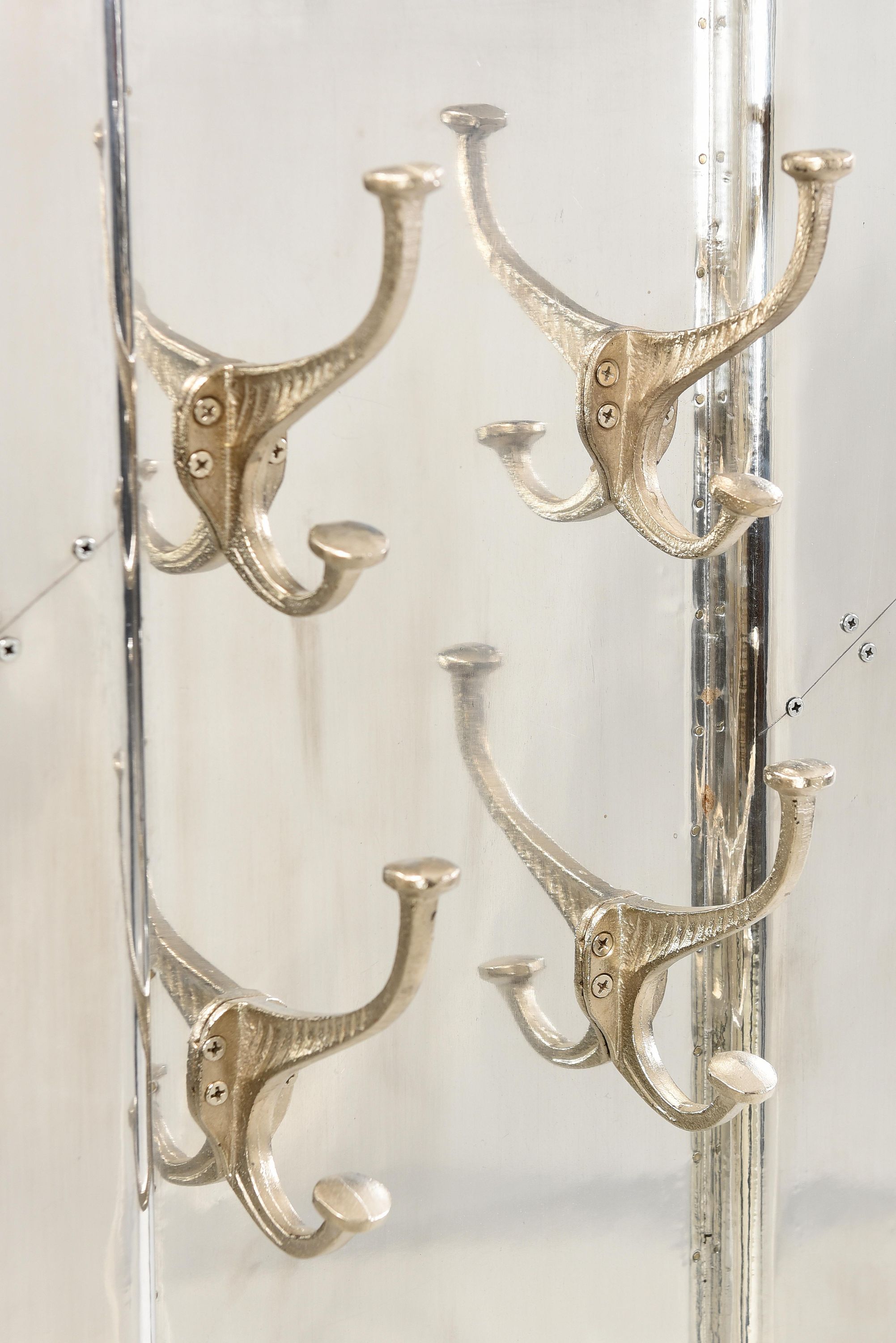 Garderobenpaneel Mangoholz Kleiderhaken Wandgarderobe Flur Garderobe Wandpaneel