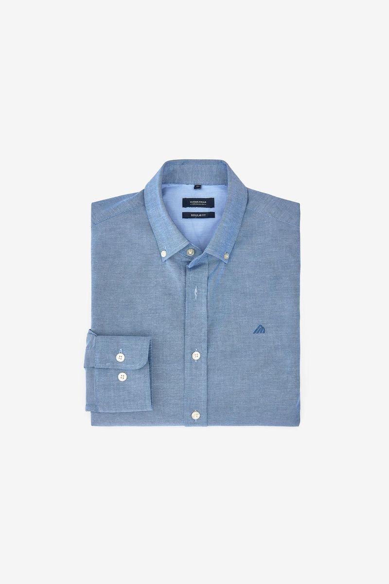 CAMISA OXFORD REGULAR COM ELASTANO