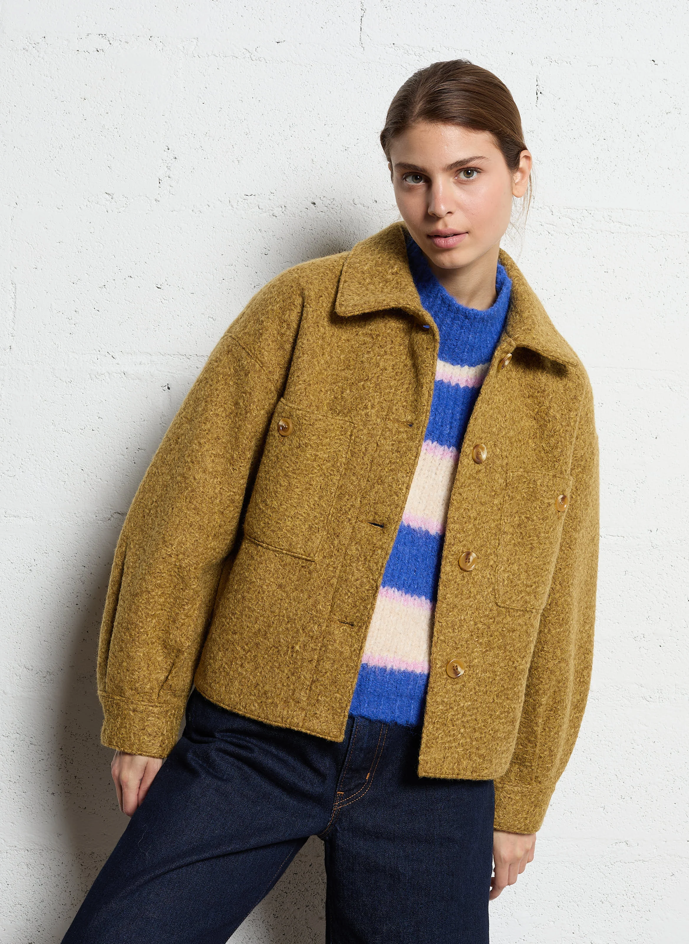 Veste col classique | Jaune