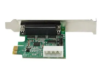 StarTech.com 4-port PCI Express RS232 Serial Adapter Card, PCIe RS232 Serial Host Controller Card, PCIe to Serial DB9 Card, 16950 UART, Desktop Expansion Card, Windows, macOS, Linux - Full/Low-Profile Brackets (PEX4S953) - Seriel adapter - PCIe - RS-