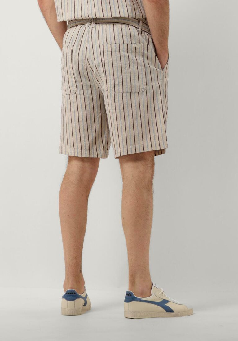 ANERKJENDT beige anerkjendt korte broek aklt jan structure ela shorts