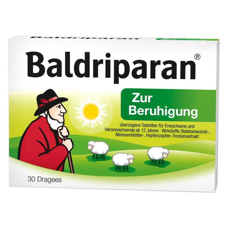 Baldriparan zur Beruhigung überzogene Tabletten, 30 St
