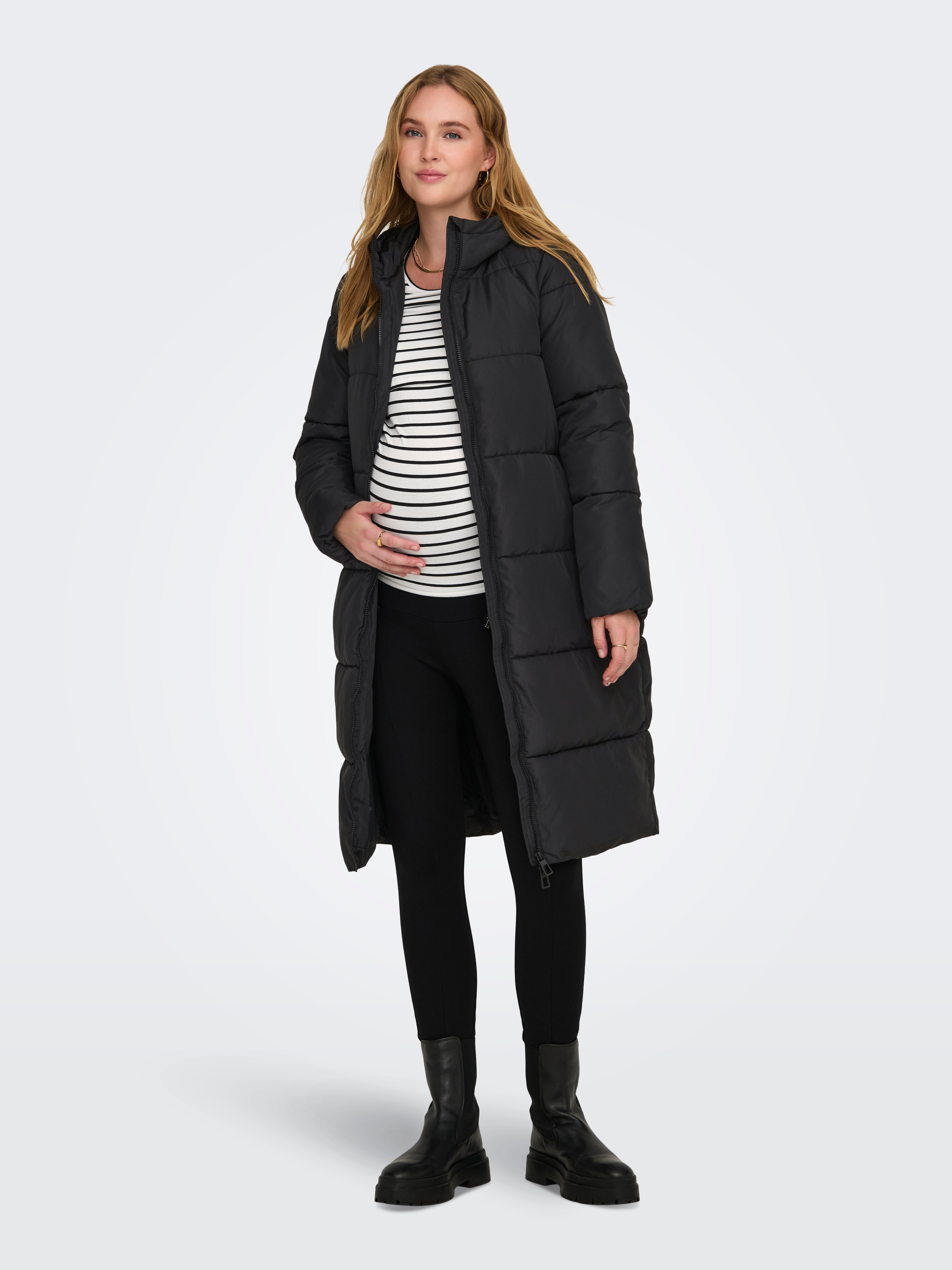 OLMABBIE Steppmantel Black