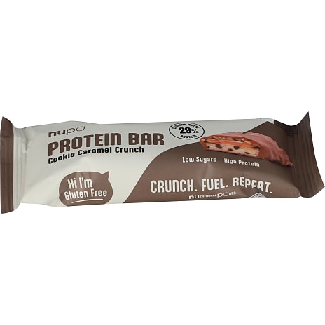 Proteinbar m. cookie- og karamelsmag