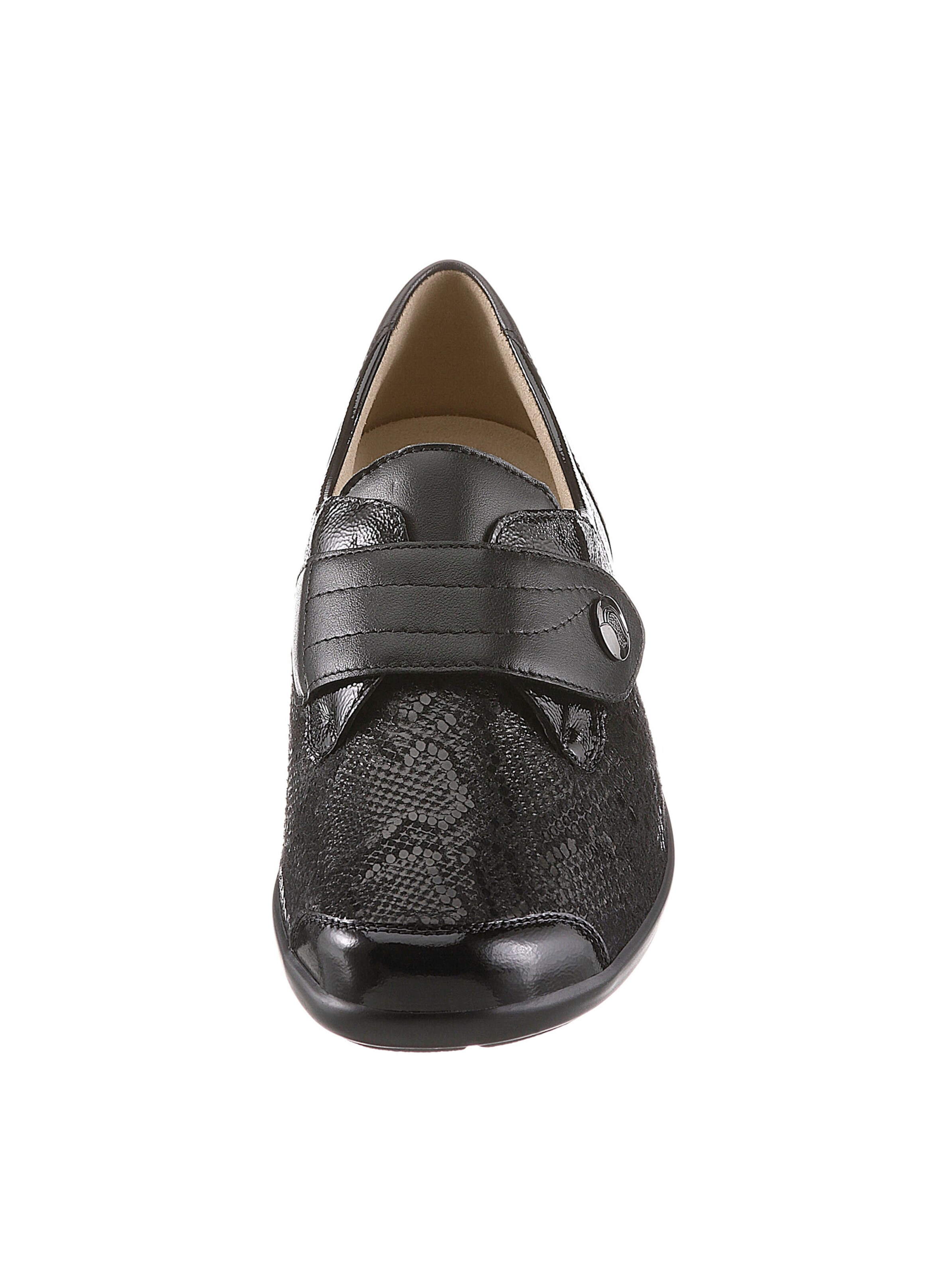 Hallux Soft by Goldkrone Klettschuh in schwarz