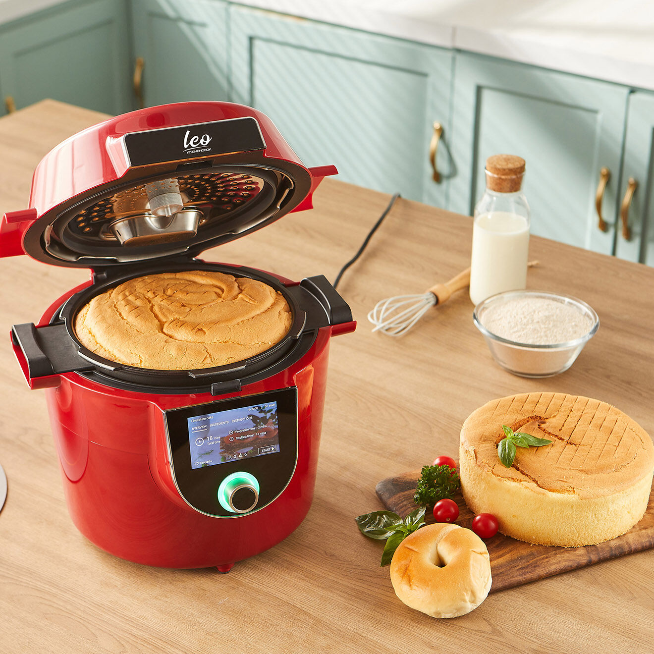 Kitchencook Autocuiseur intelligent avec connexion WIFI rouge - 5 L