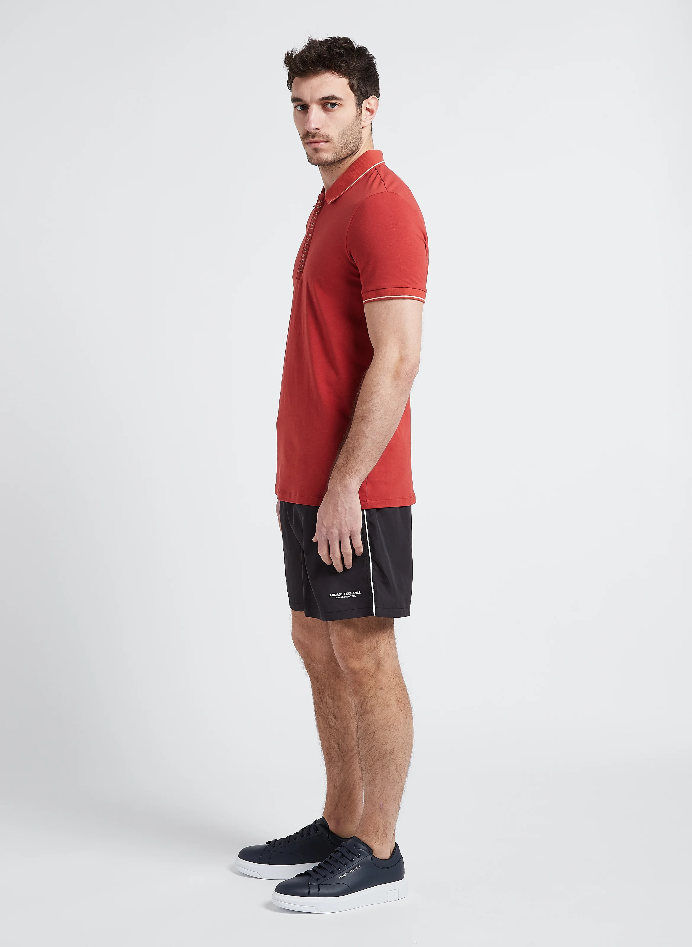 Polo en jersey de coton| Rouge