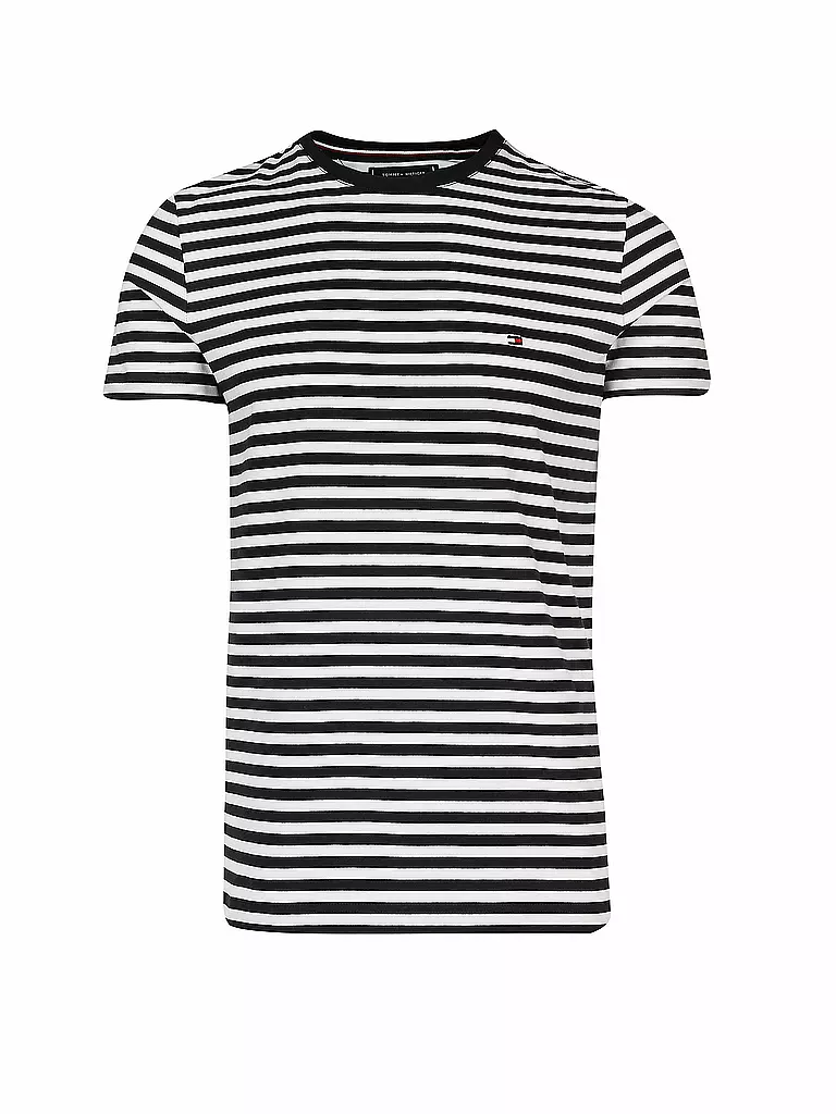 TOMMY HILFIGER T-Shirt Slim Fit blau