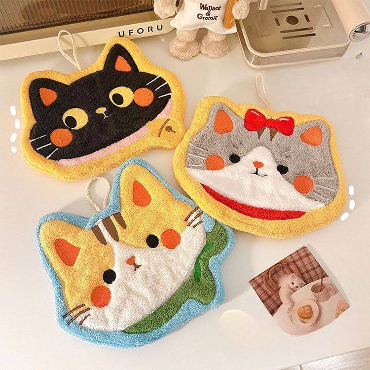 Yunikon - Handdoek van kattenkoraalfleece (verschillende ontwerpen)