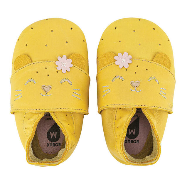 Chaussons en cuir Pounce le Chaton M - BOBUX