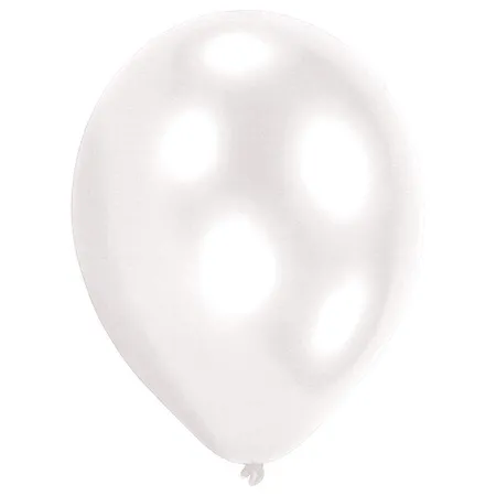 amscan Latexballons weiß, 50 Stück