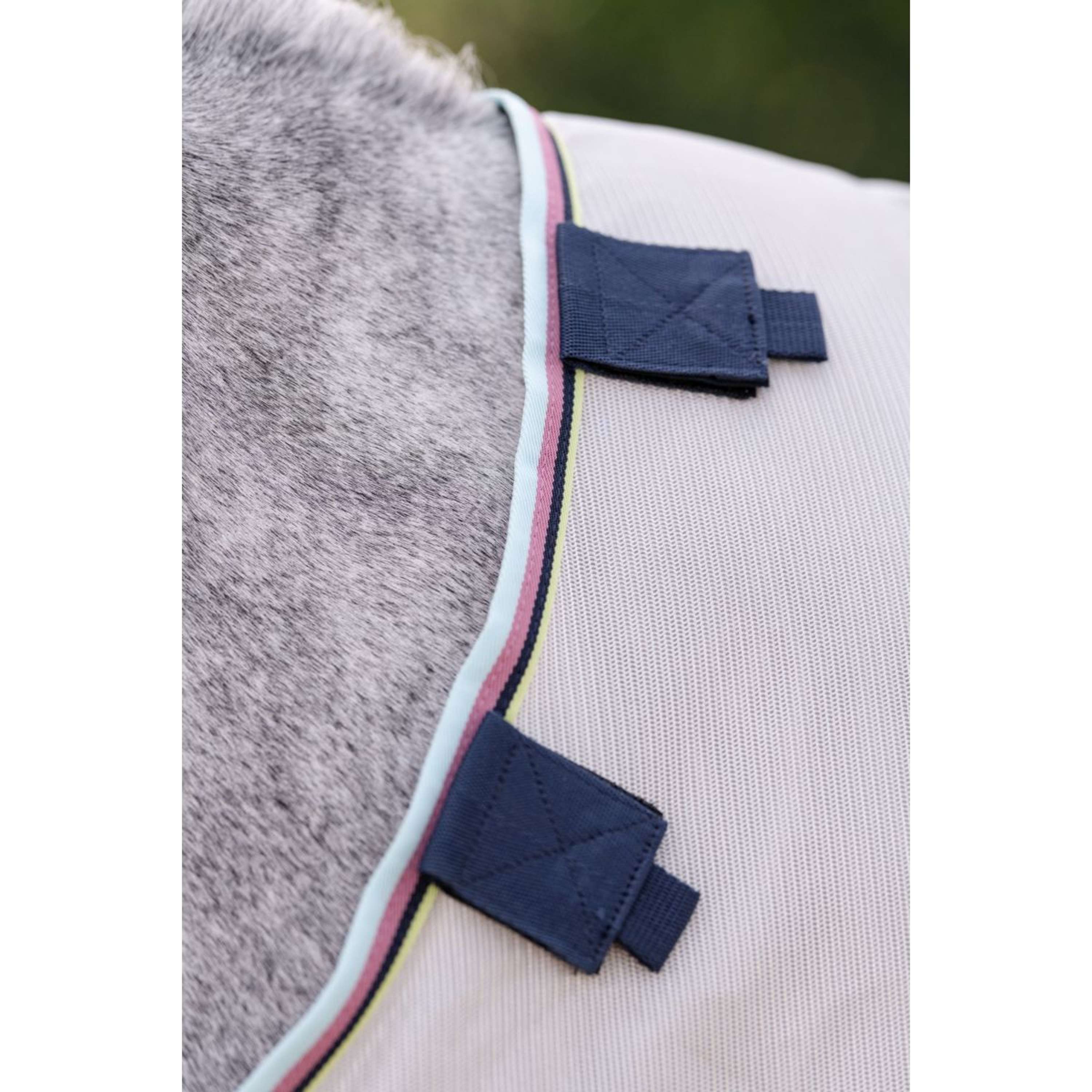 Amigo Bug Rug Plus Pony Silver/Lime/Navy/Pink/Blue