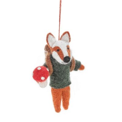 Felt Frankie Foraging Fox Decoration
