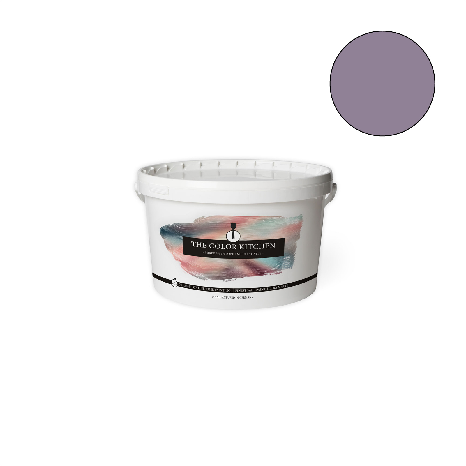 The Color Kitchen Wandfarbe Artful Aubergine - violett matt - 2,5 Liter