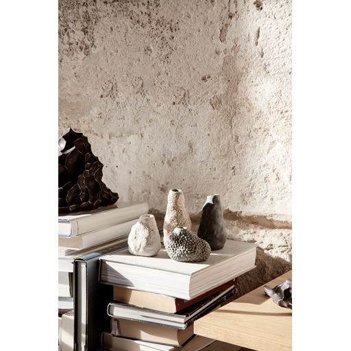 ferm LIVING Vulca Mini Vase, Offwhite Stone
