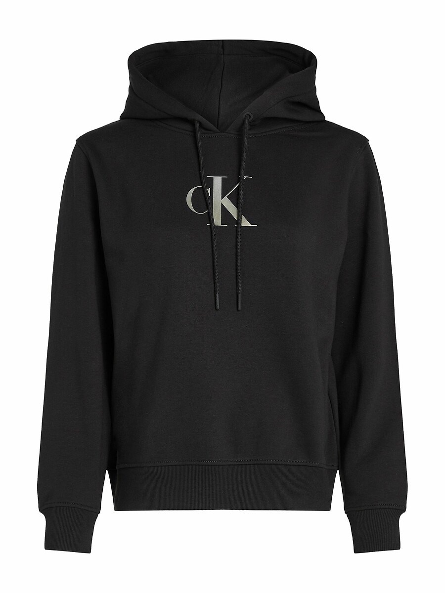 CALVIN KLEIN JEANS<br>Moletom com capuz, logo na frente