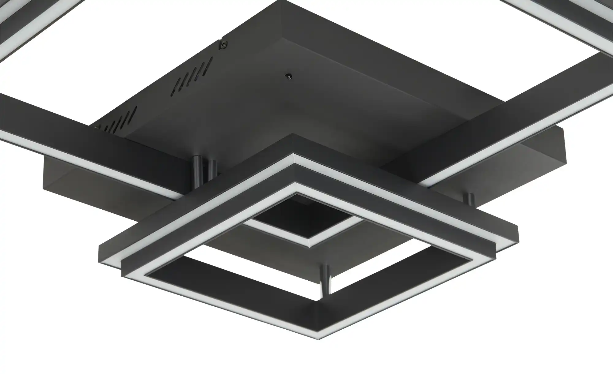 KHG Smart-Home Deckenleuchte, schwarz `Vierecke`