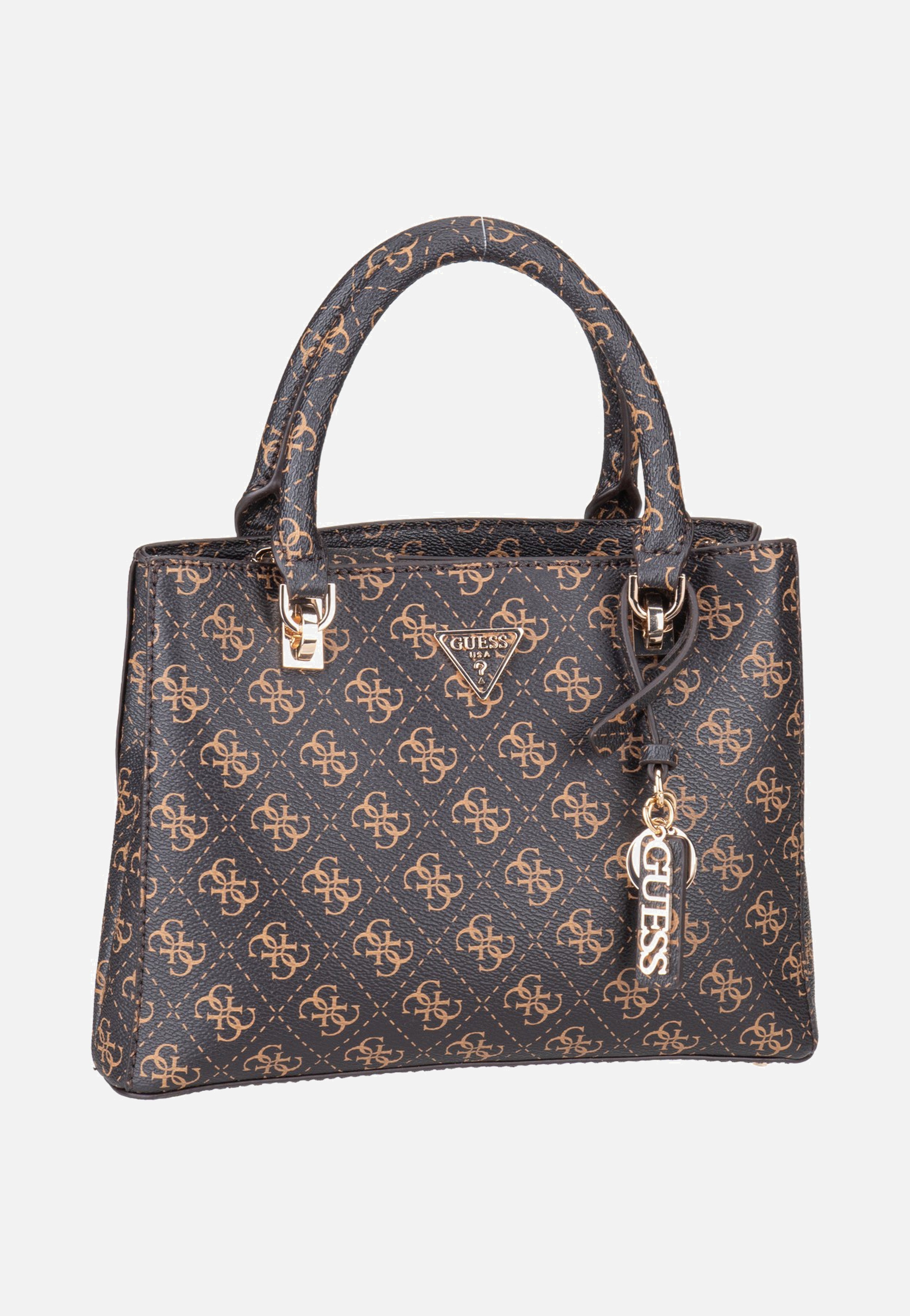Noelle II Sml Multi Comp Stchl Brown Logo - Satchel