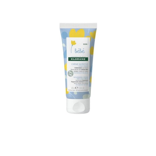 Klorane Calêndula BIO Creme Nutritivo com Cold Cream bebé pele seca a muito seca 40ml
