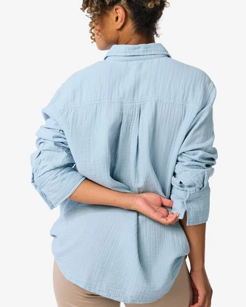 chemisier femme Iris bleu clair