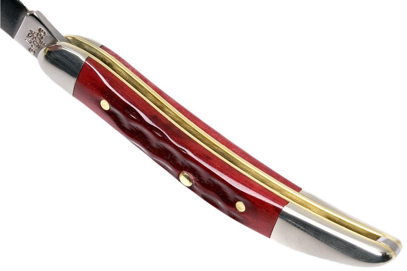 Case Small Texas Toothpick Pocket Worn Old Red Bone, 00792, 610096 SS zakmes