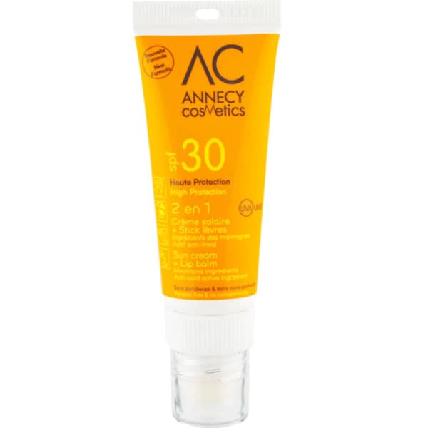SFS386_Indice 30 ANNECY COSMETICS 2EN1 COMBI STICK SPF30 CREME SPF50+ 2017 UNICOLOR