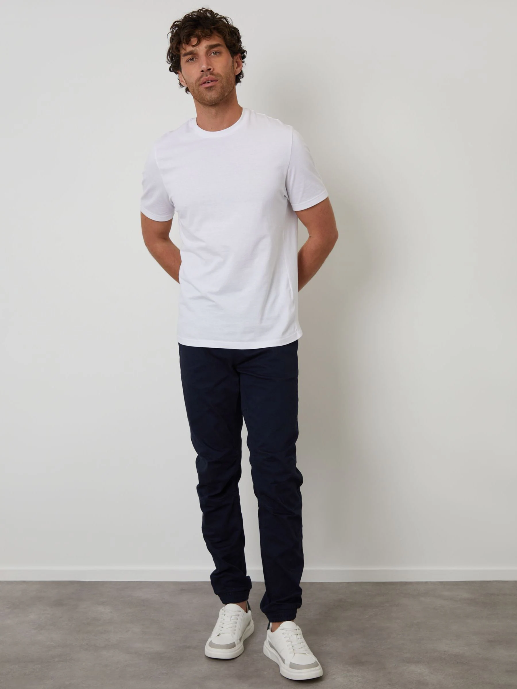 Blauw - Threadbare Jogger Style Drawcord Trousers