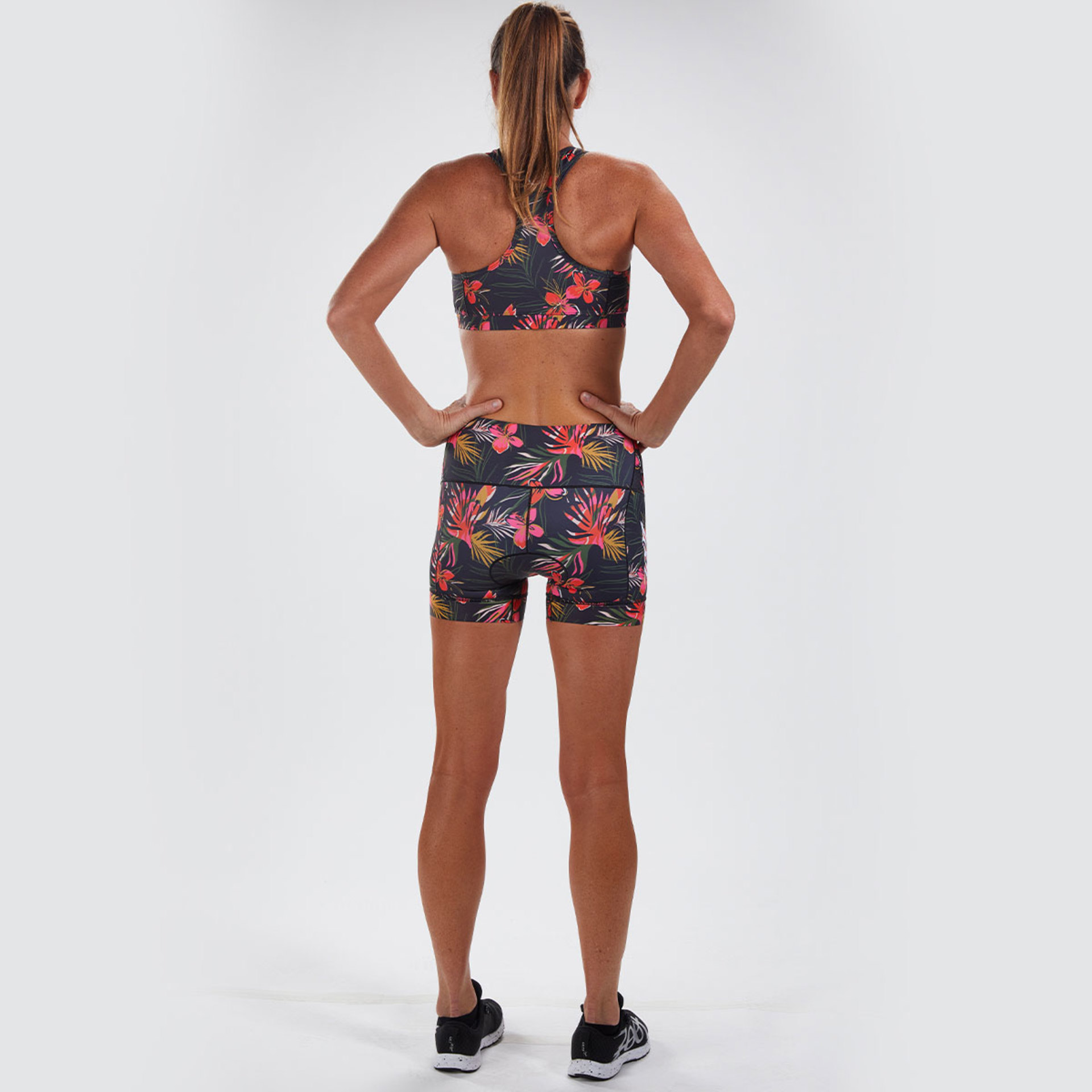 Zoot LTD Waikoloa Tri 4" Triathlon Broek Kort Zwart/Rood/Roze Dames