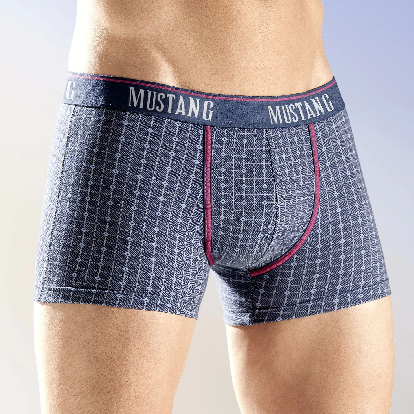 Mustang, Dreierpack Pants, kariert