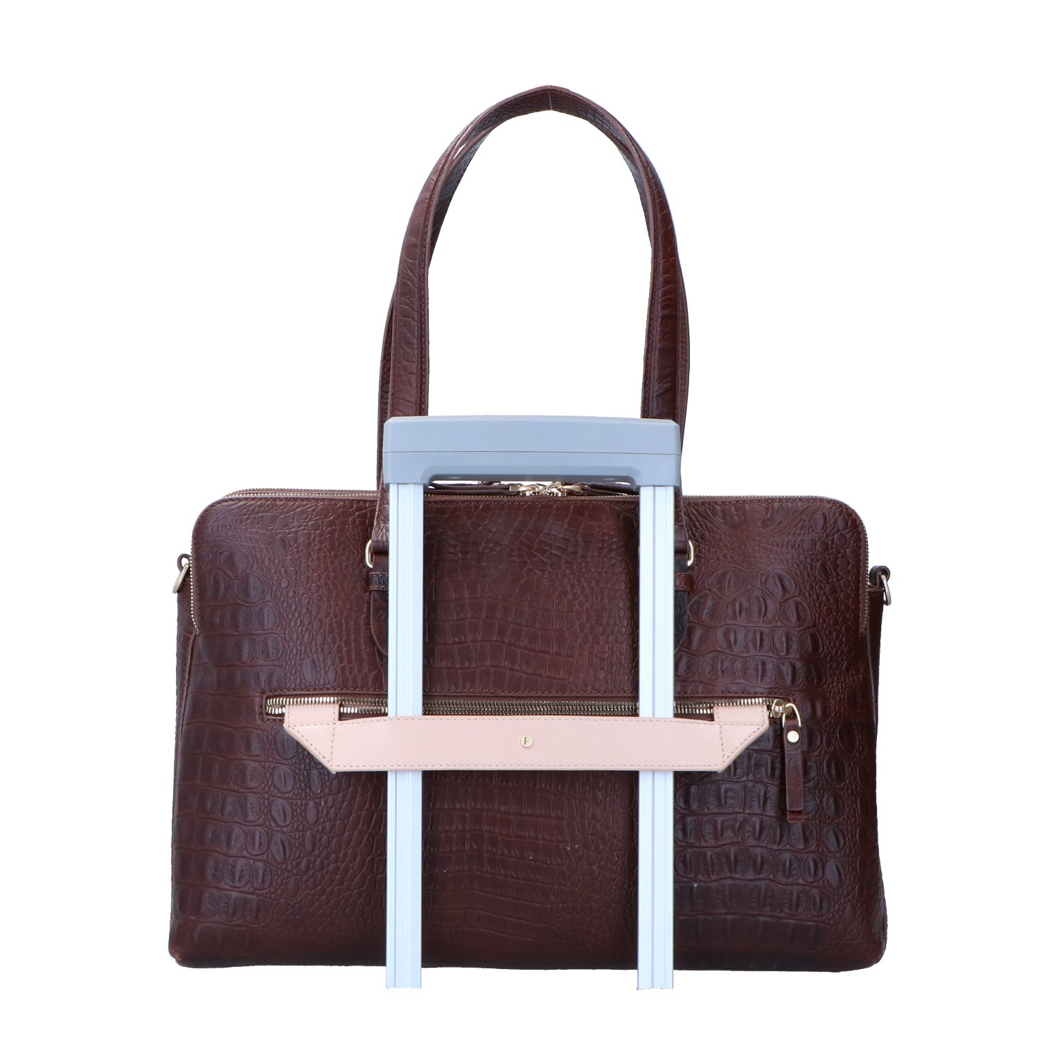 FMME. Charlotte 13.3 Workingbag 3 Pockets Croco brown