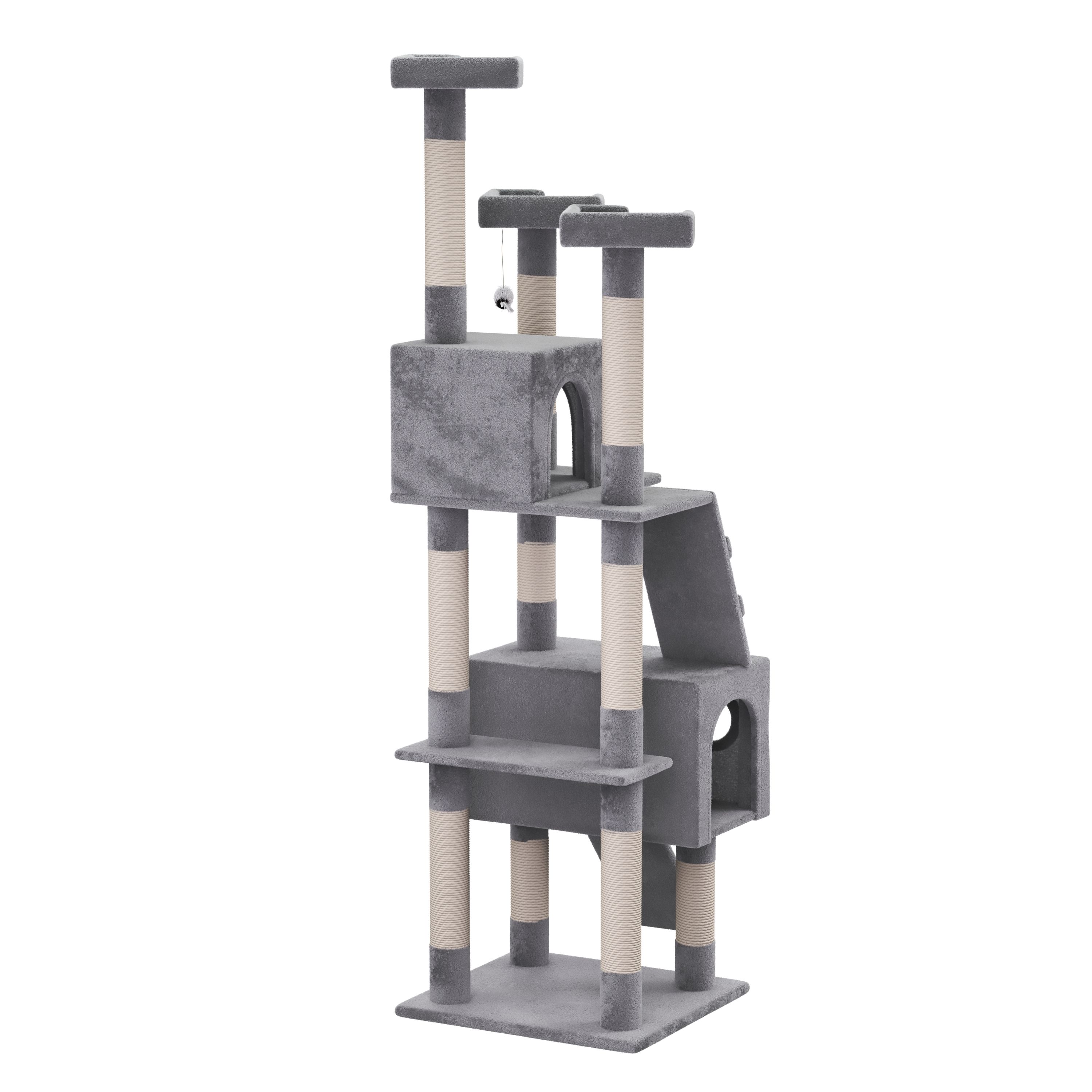 Katzenbaum MAX 182 cm grau