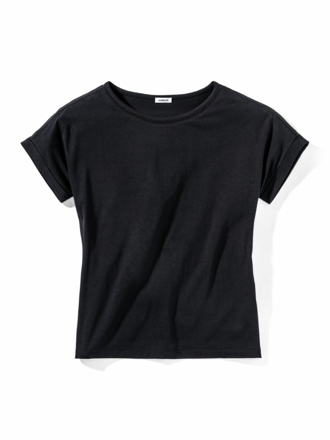 Modalmixshirt Stickereibändchen