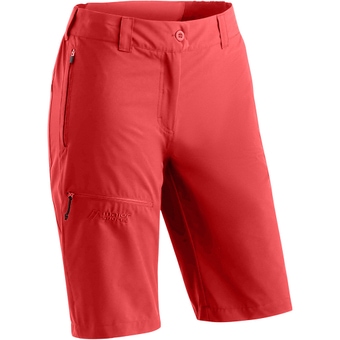 Maier Sports Lulaka Bermuda Loop Shorts Red Orcher Damen