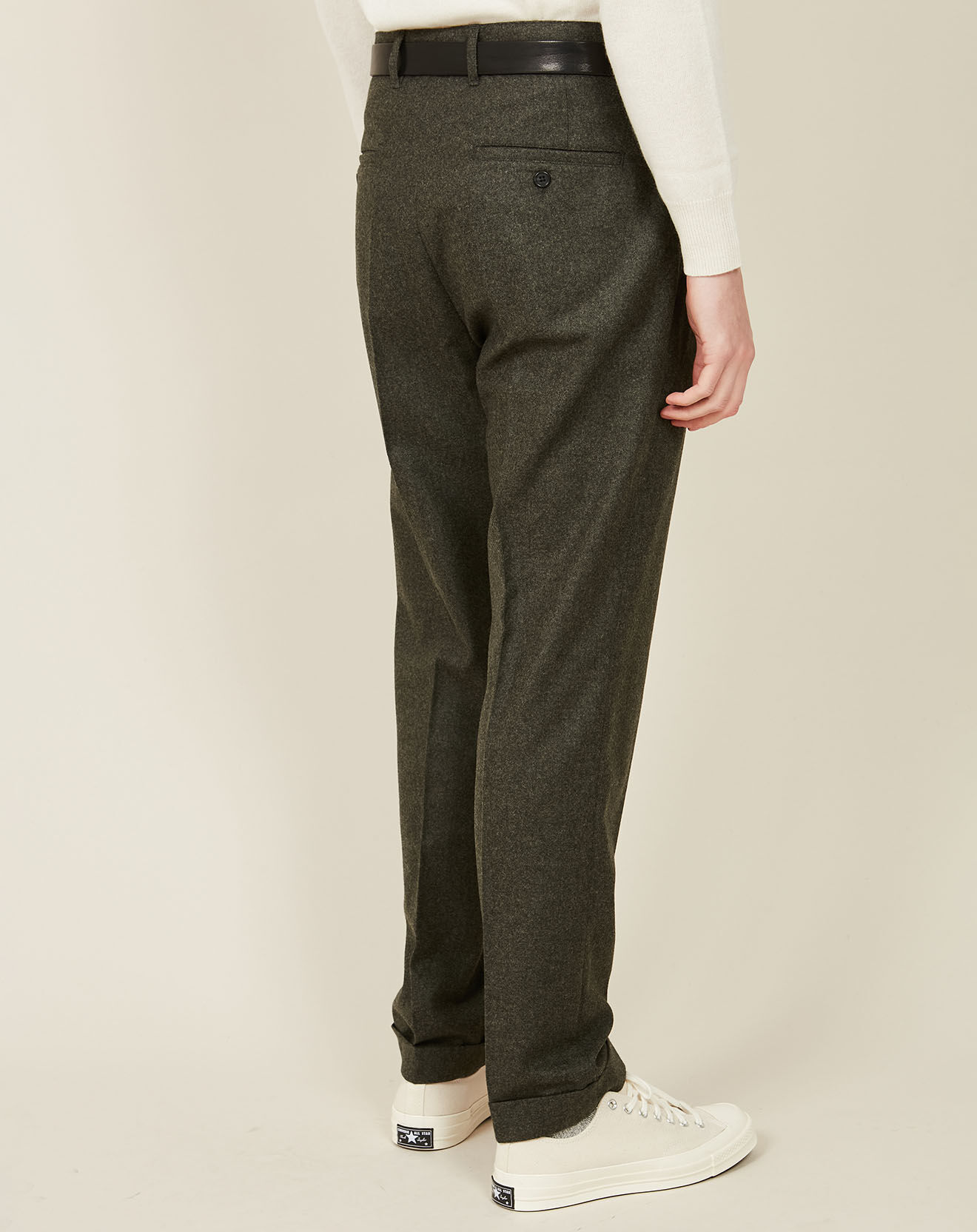 Hartford Pantalon 100% Laine Tom army