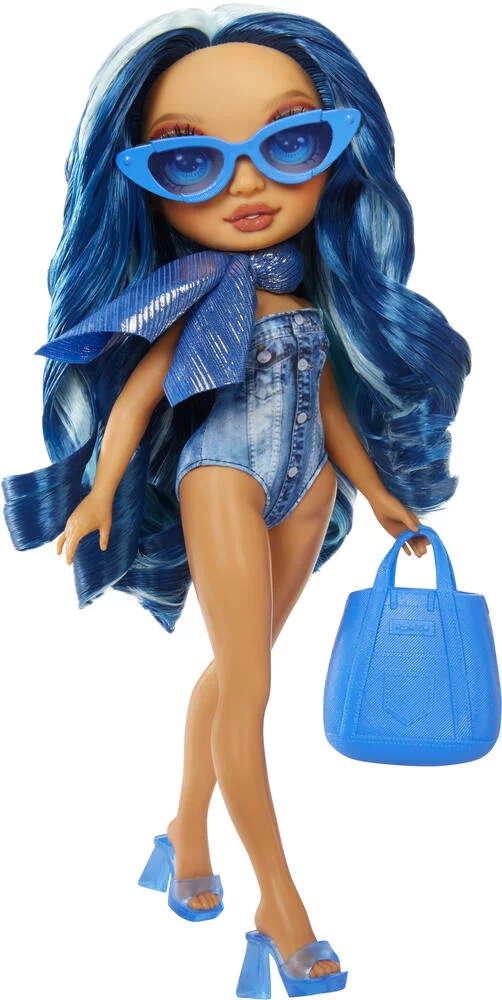 RAINBOW HIGH SWIM ET STYLE POUPEE MANNEQUIN 27 CM - SKYLER BLEU