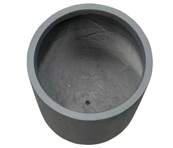 Dehner Fiberglas-Topf Curved, rund, anthrazit
