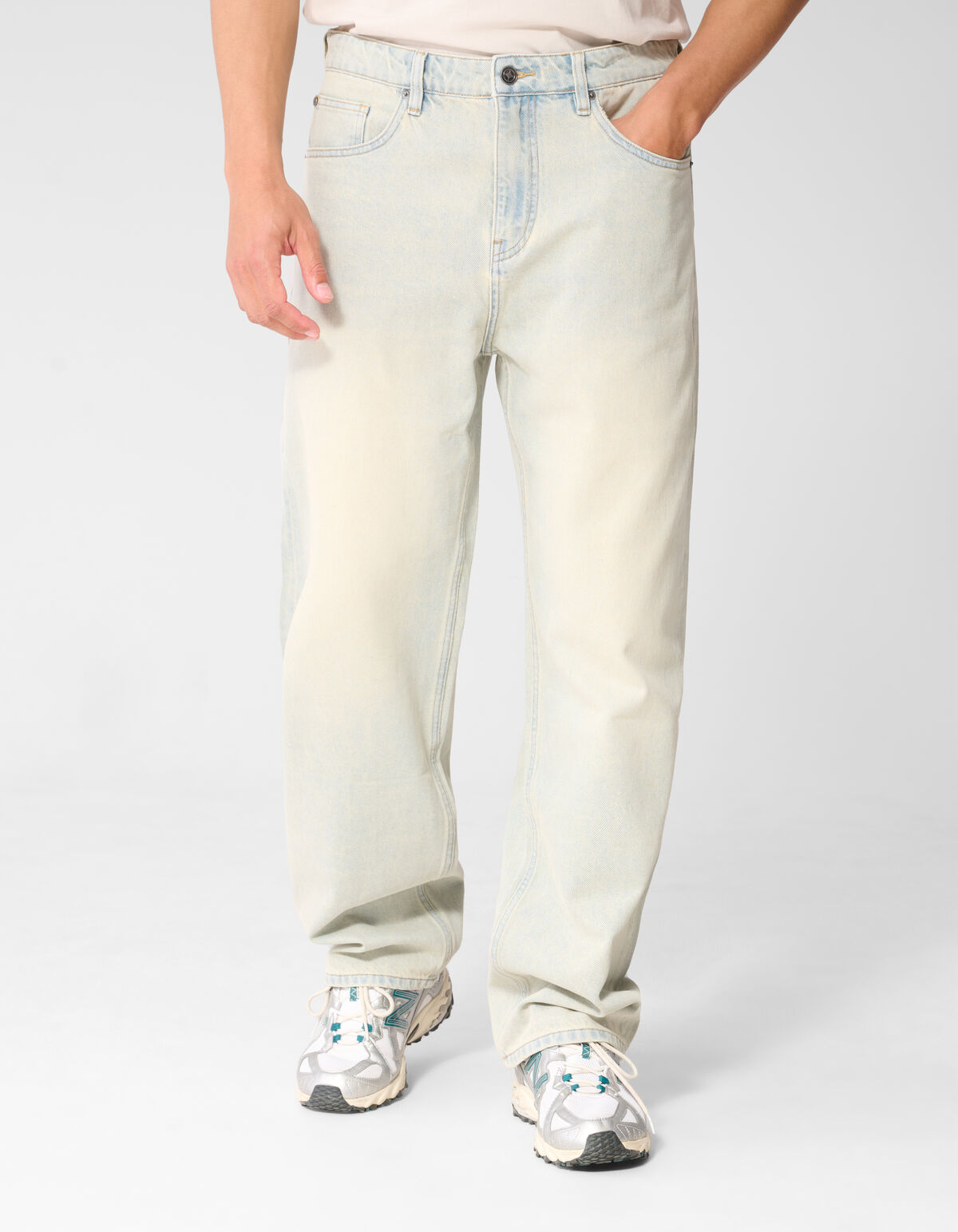 Baggy Fit Jeans Bleached L32