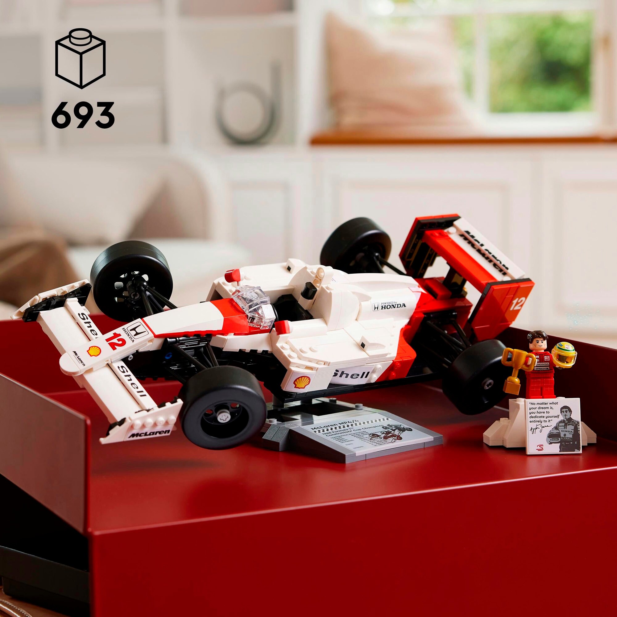 LEGO Konstruktionsspielzeug Icons McLaren MP4/4 & Ayrton Senna