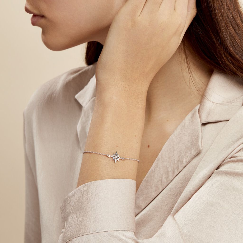 Bracelet Beverlie Argent Blanc Oxyde De Zirconium