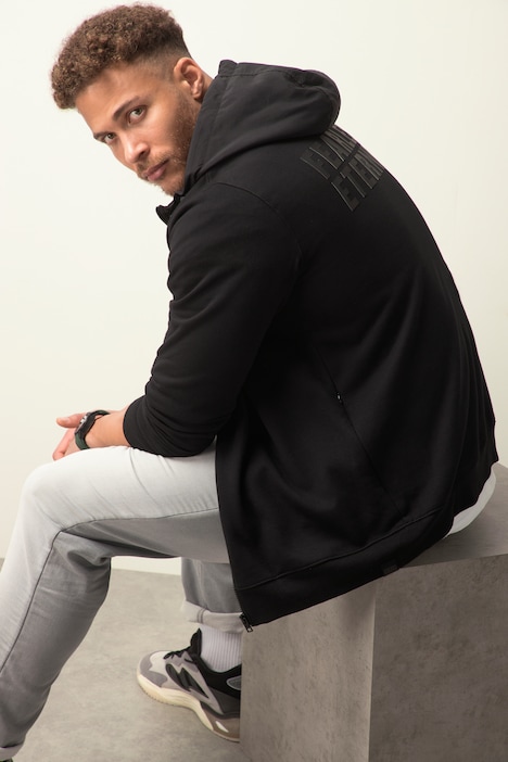 STHUGE Hoodiejacke, Sweat, Web-Kapuze, Rückenprint, bis 8 XL