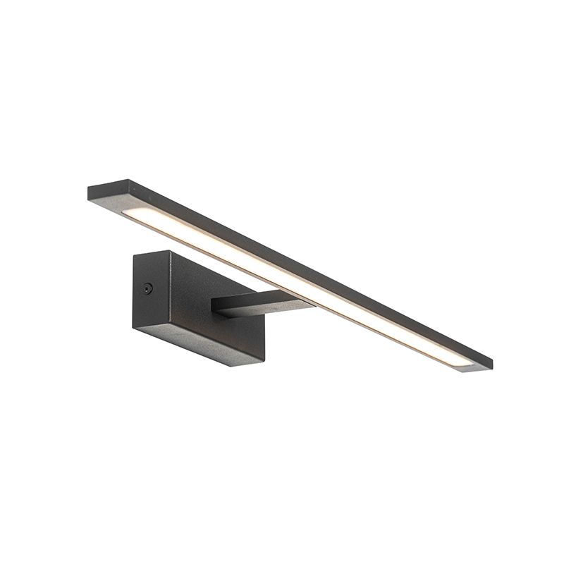 Moderne wandlamp zwart 62 cm incl. LED IP44 - Jerre