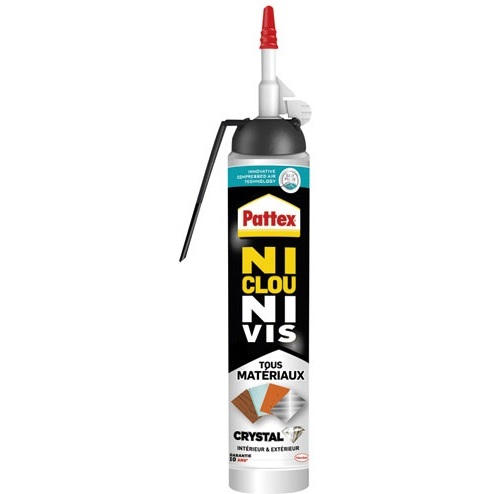 Colle fixation ni clou ni vis - 210 g - crystal