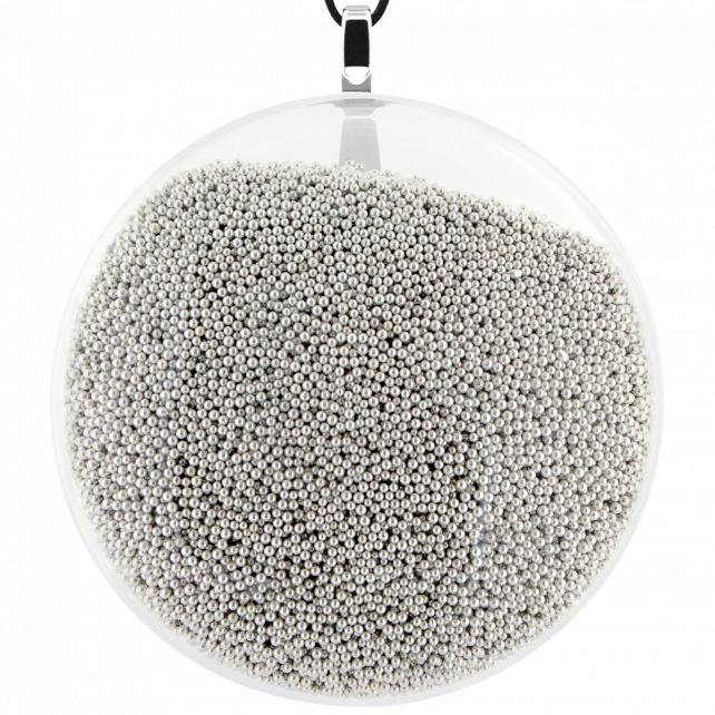 Pendentif en verre soufflé - Galet Giga Billes