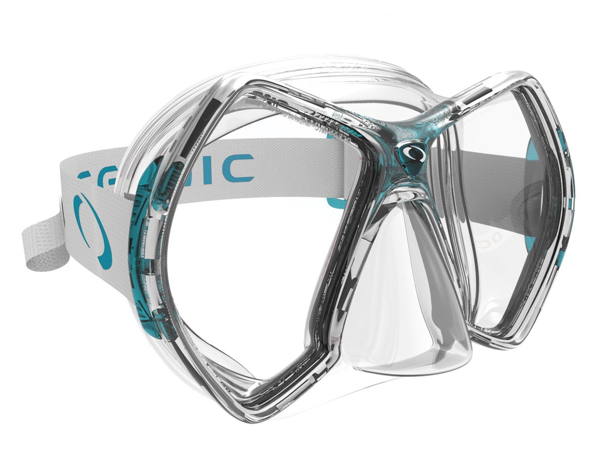 Oceanic Cyanea Volwassenen duikbril - Aqua Blue