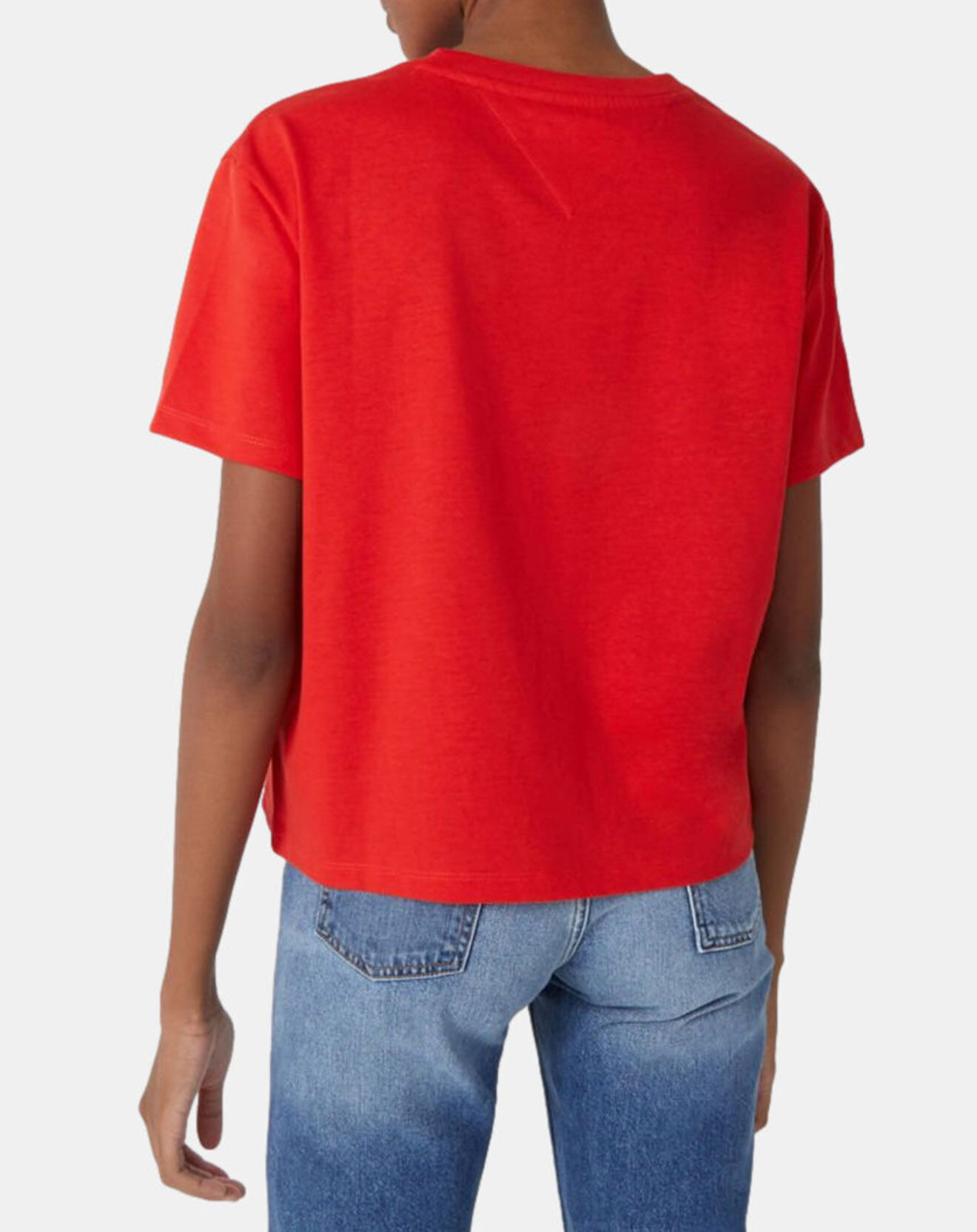 Tommy Jeans T-Shirt badge rouge